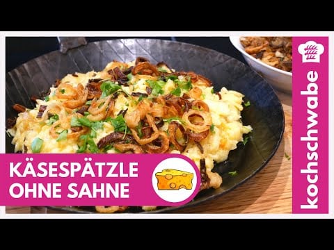 Käsespätzle selber machen - Das beste Rezept - OHNE Sahne