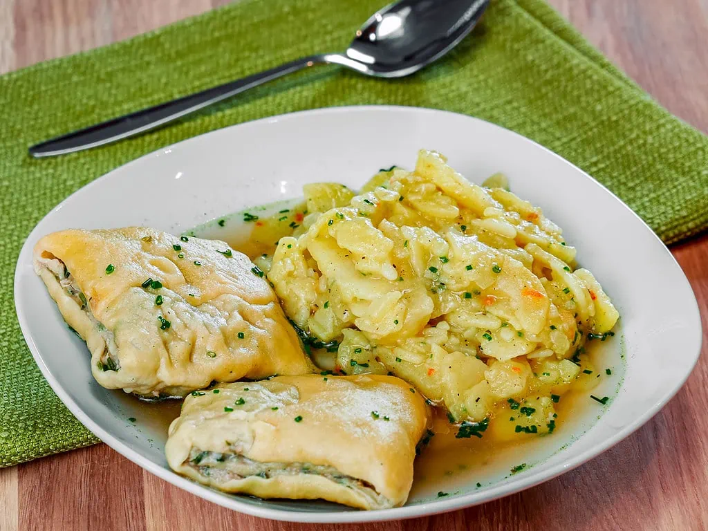 Maultaschen selber machen herzhafter pfannkuchen vom blech