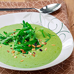 Rucola-Creme-Suppe rotes linsen dal rotes linsen dal, rote indische linsensuppe, indische linsensuppe mit curry