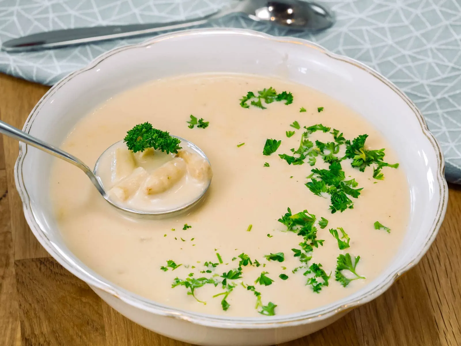 Spargel-Creme-Suppe spargelsuppe aus resten spargelsuppe aus resten, spargelcremesuppe