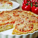 Spargel-Schinken-Tarte lauchquiche mit schinken