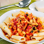 Rigatoni mit Fenchel-Tomaten-Sauce