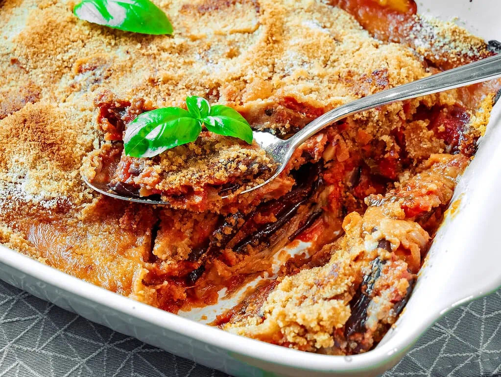 Parmigiana di melanzane (Auberginenauflauf)