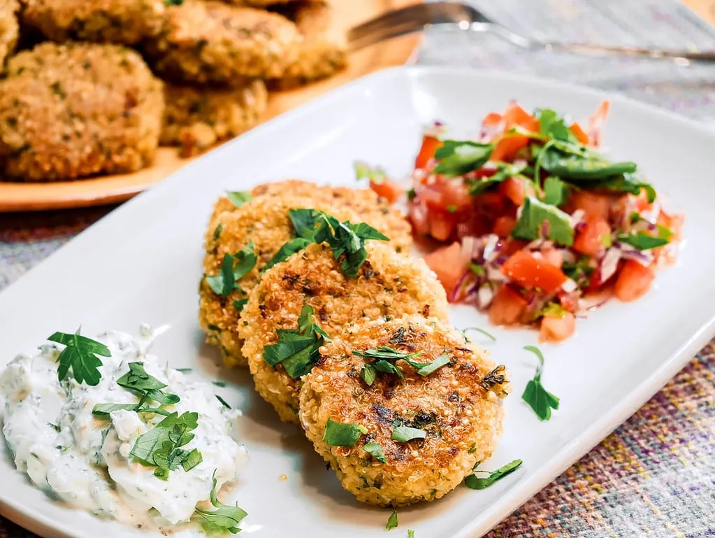 Quinoa-Petersilie-Rösti hühnerherzen rezept