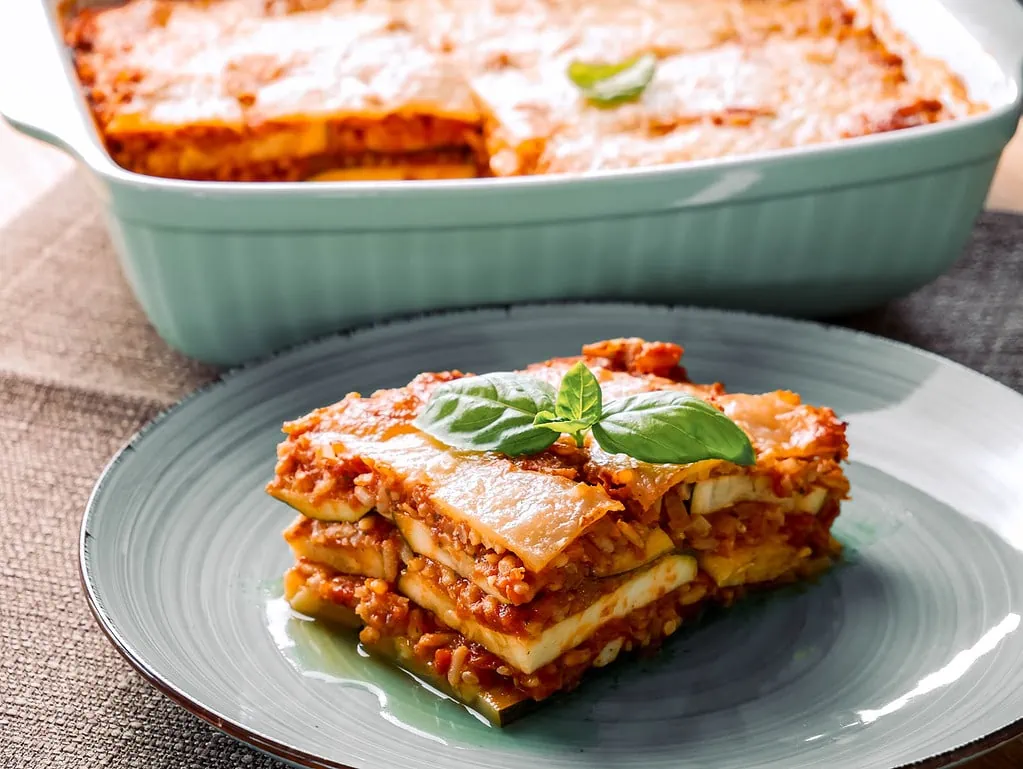 Zucchini-Reis-Lasagne