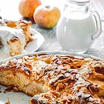 Apfel-Birnen-Auflauf mit Vanillesoße lauchquiche mit schinken