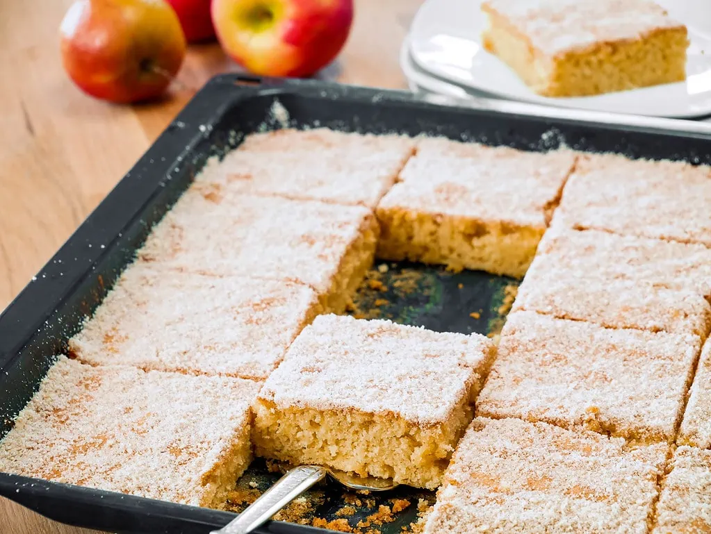 Blitzschneller Apfel-Blechkuchen schneller apfel blechkuchen