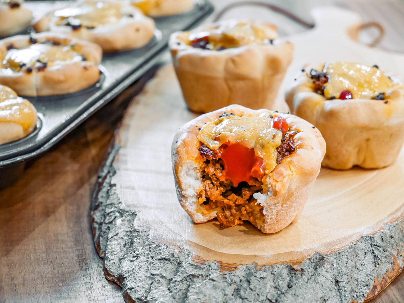 Cheeseburger Muffins cheeseburger muffins cheeseburger muffins, herzhafte muffins mit hackfleisch