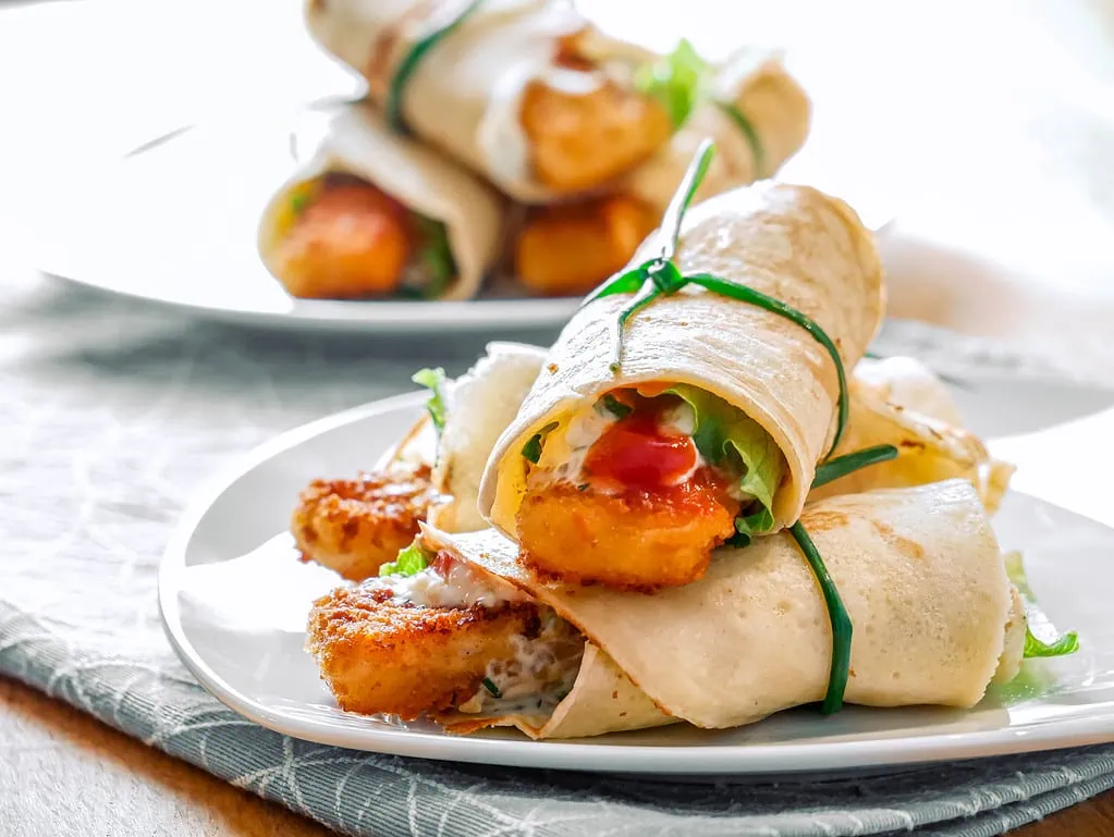 Fischstäbchenwraps hühnerherzen rezept