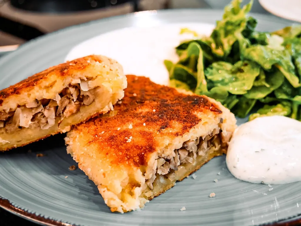 Kartoffeltaschen mit Kraut-Pilz Füllung griebenschnecken