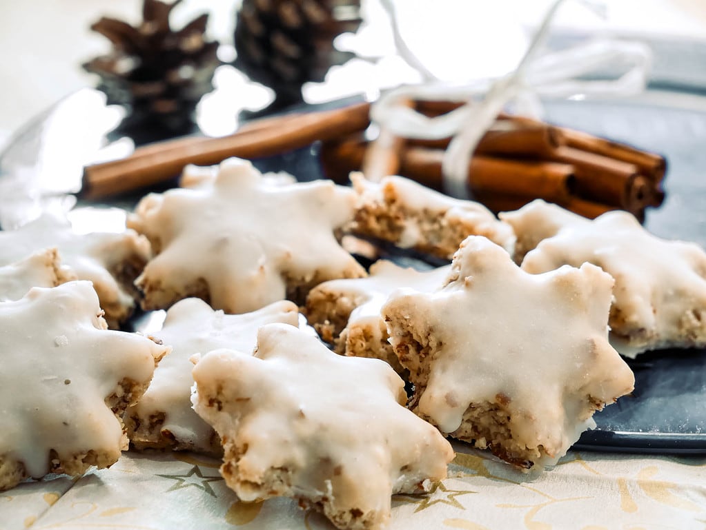 Zimtsterne (vegan) spitzkohlpfanne mit hackfleisch