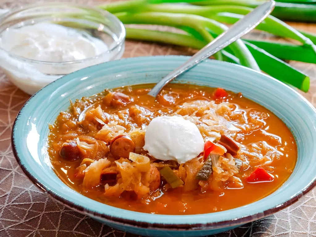 Herzhafte Sauerkrautsuppe käsekuchen mit buttermilch