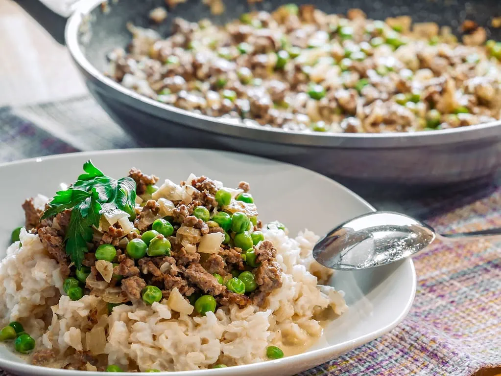 Königsberger Hackpfanne spitzkohlpfanne mit hackfleisch