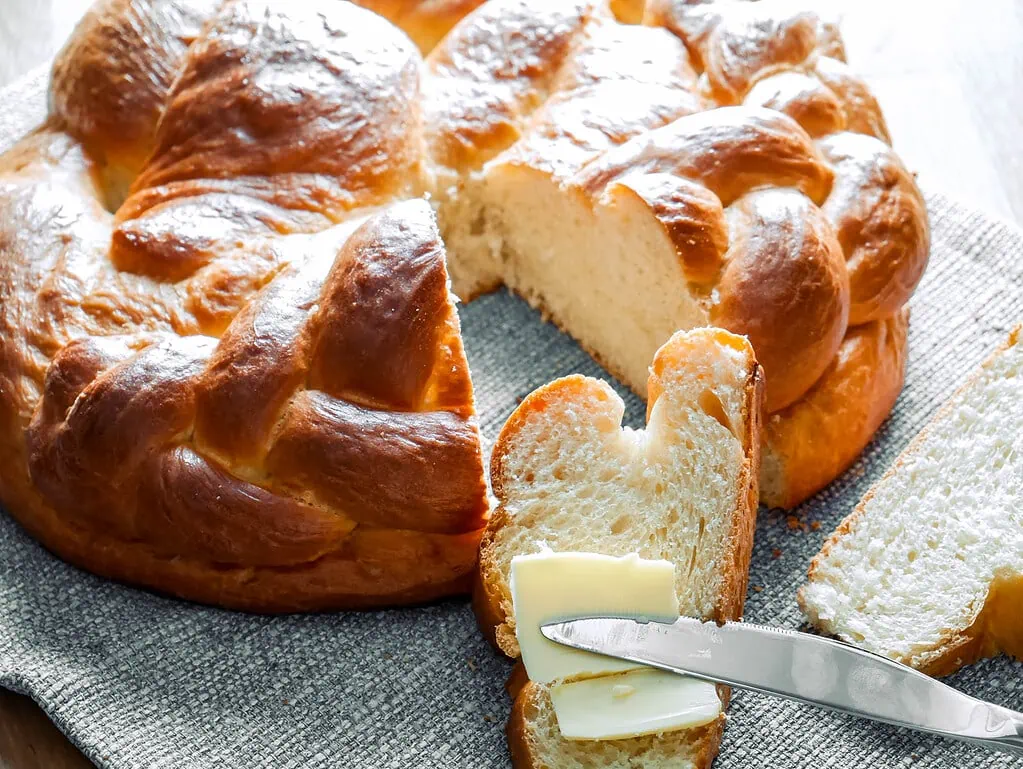 Neujahrsbrezel (süß) mit Poolish als Vorteig rotes linsen dal