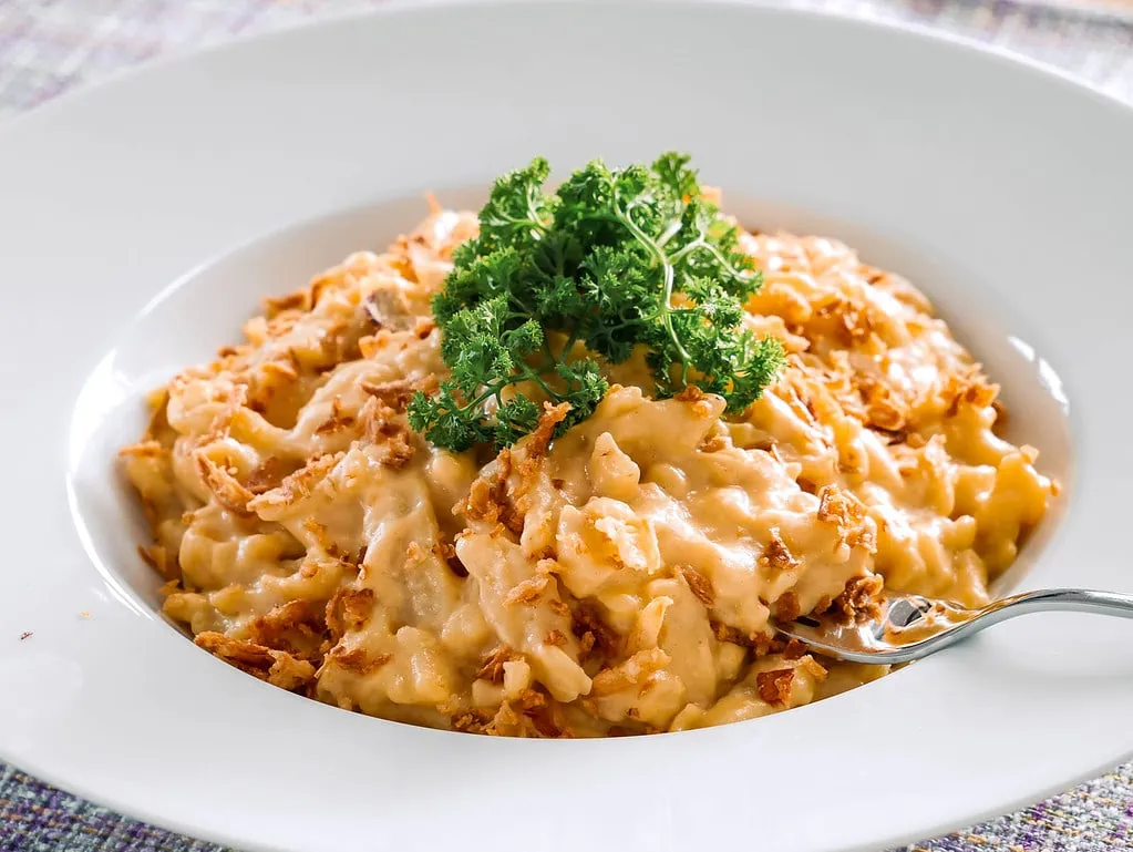 Vegane Käsespätzle käsekuchen mit buttermilch