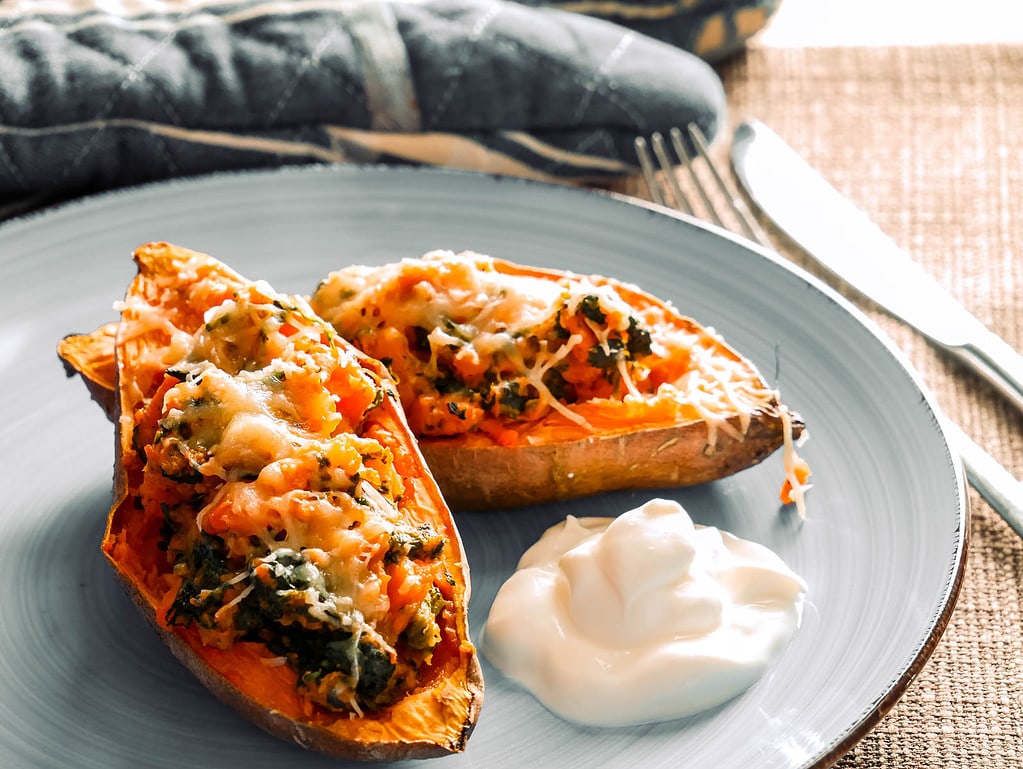 Überbackene Süßkartoffeln flachswickel nach omas rezept