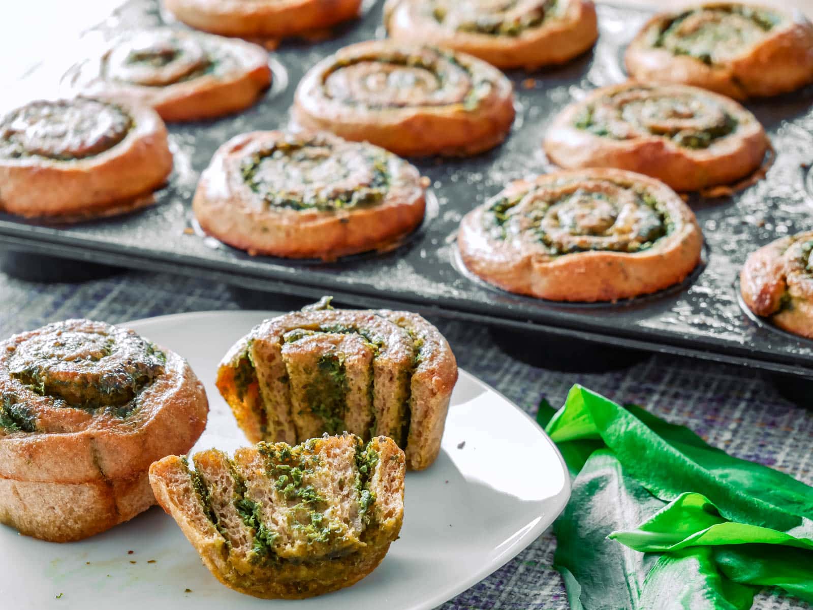 Bärlauch-Kartoffel-Schnecken Bärlauchpesto