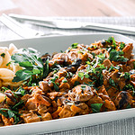 Seitan Geschnetzeltes mit Pilzen und Orecchiette omas schwäbische käsespätzle omas schwäbische käsespätzle