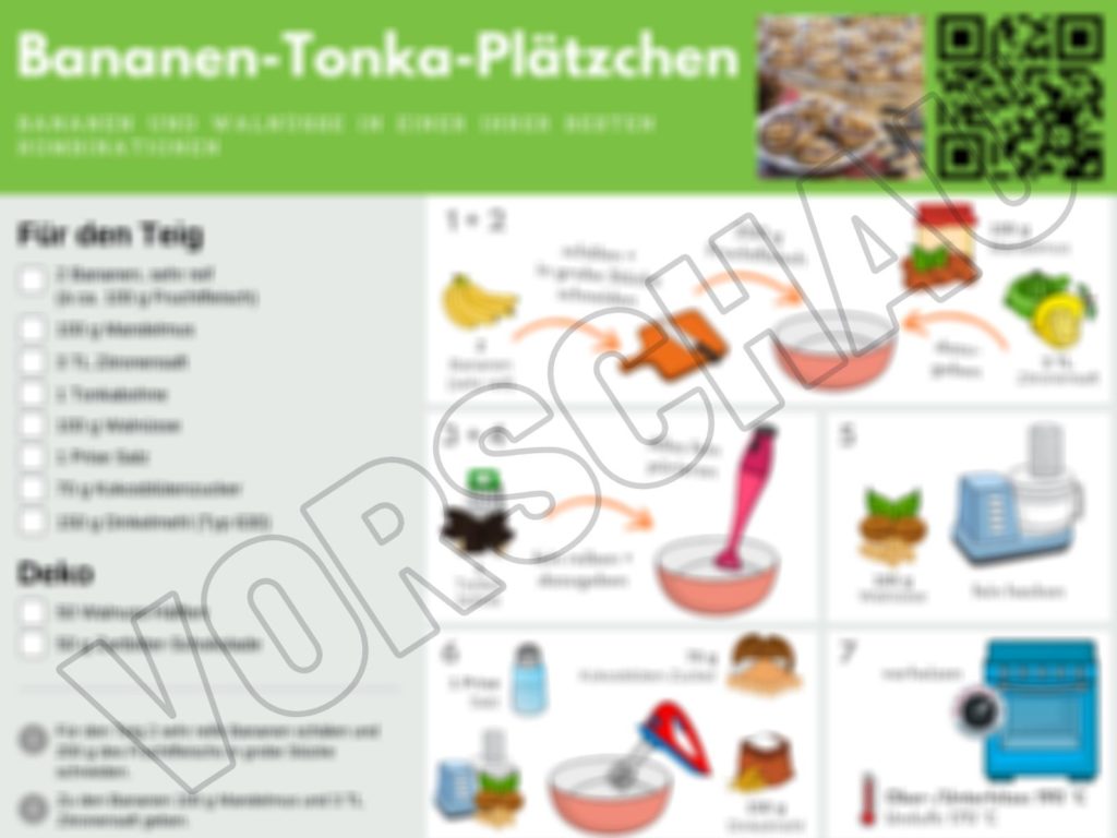 Bananen-Tonka-Plätzchen