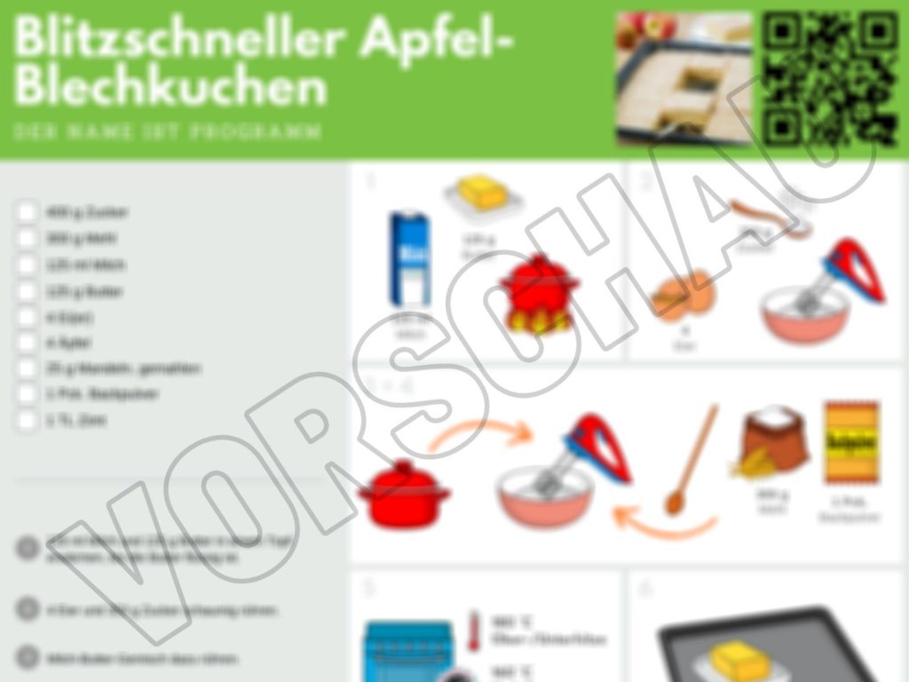 Blitzschneller Apfel-Blechkuchen