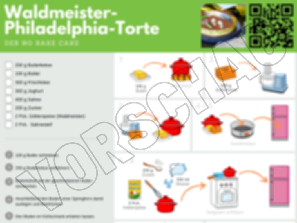 Waldmeister-Philadelphia-Torte