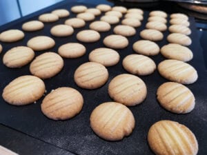 Puddingplätzchen: Kekse fertig gebacken